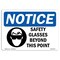 Signmission OSHA Sign, Glasses Beyond This Point With Symbol, 14in X 10in Aluminum, 14" W, 10" H, Landscape OS-NS-A-1014-L-18167 - alternate 1